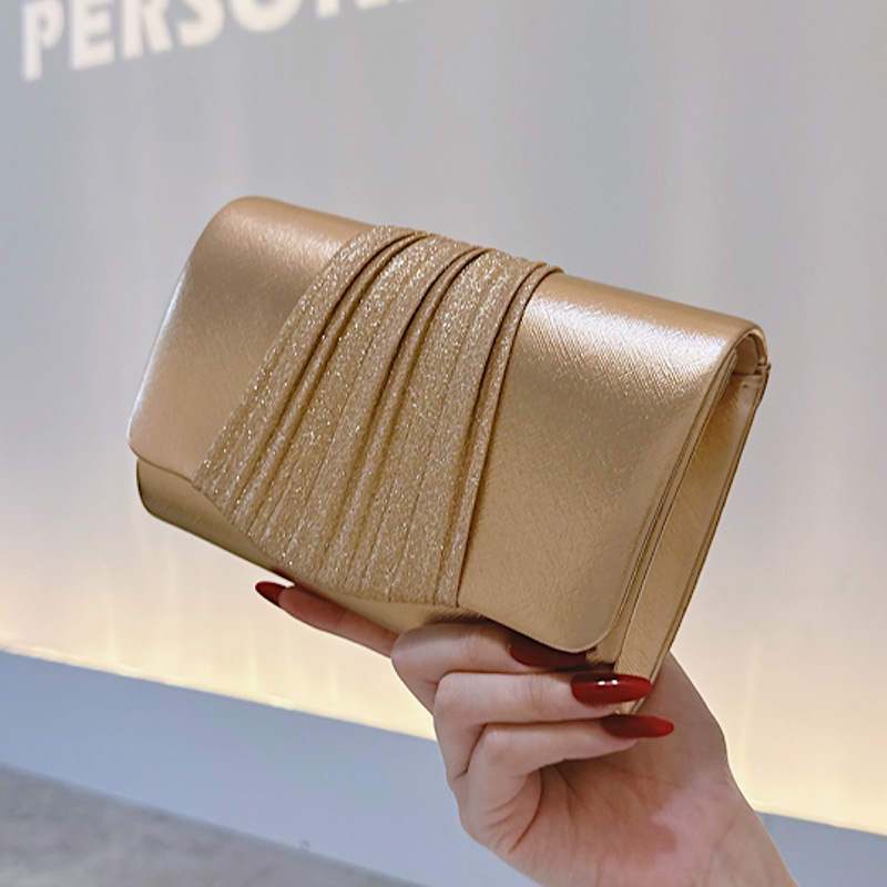 Golden Small Evening Clutch Ba - Women Bags Gold ulasan dan harga