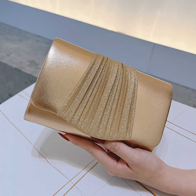 Golden Small Evening Clutch Ba - Women Bags Gold ulasan dan harga
