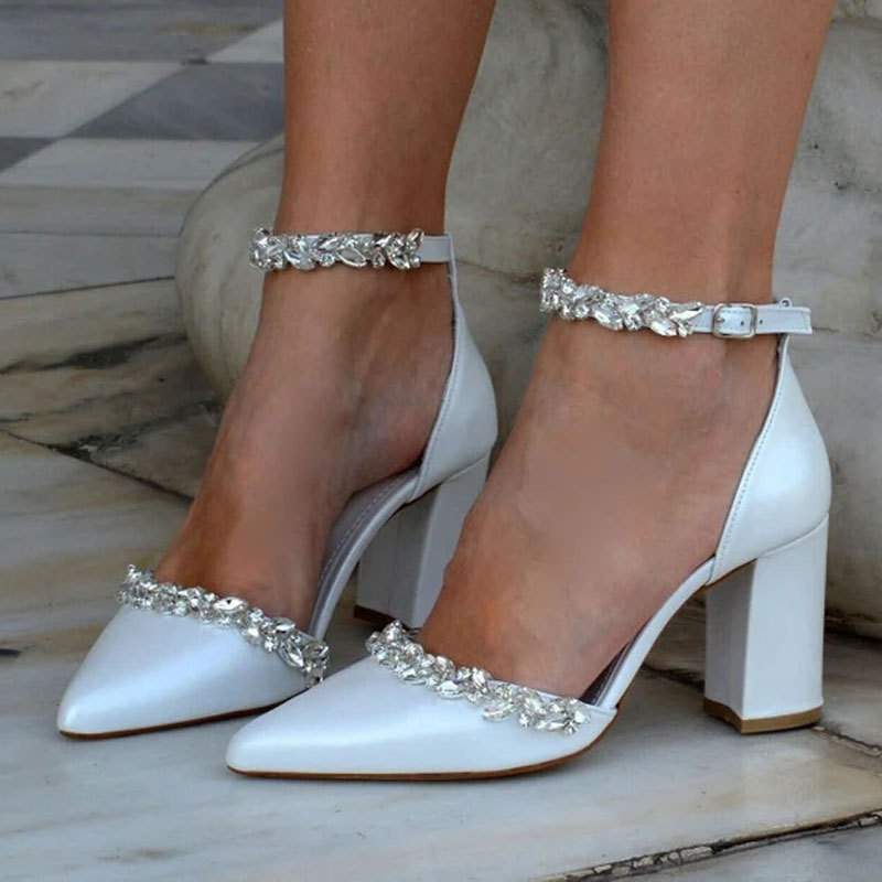 Pointed High Heel Thick Heel S - Women Bags New ulasan dan harga