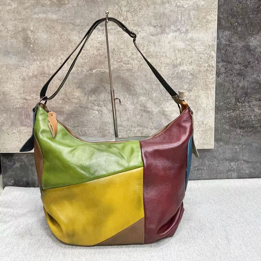 Oversized Female Genuine Leath - Hobo Bag Slouchy ulasan dan harga