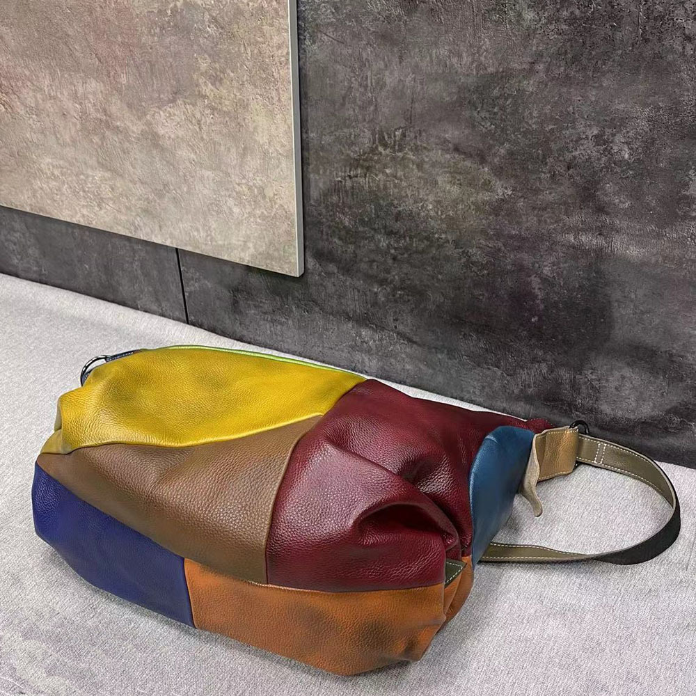 Oversized Female Genuine Leath - Hobo Bag Slouchy ulasan dan harga